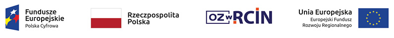 Visual identification elements: the European Funds logo, the Polish and European Union flags, and the project logo