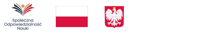 Visual identification elements: the project logo and the flag and emblem of Poland